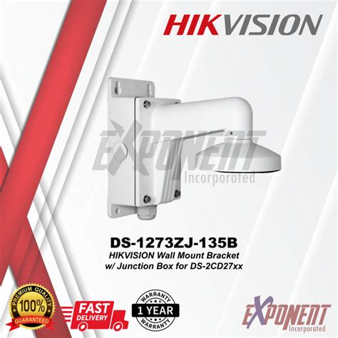 hikvision ds-1273zj-135b wall mount bracket with junction box|Original Hikvision DS.